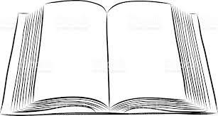 desenho de livro aberto